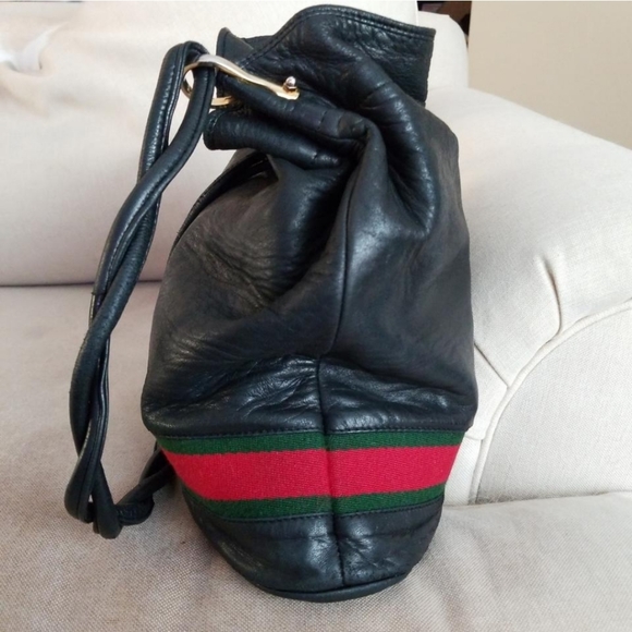 Authentic Vintage Gucci Drawstring Bucket - Picture 6 of 11